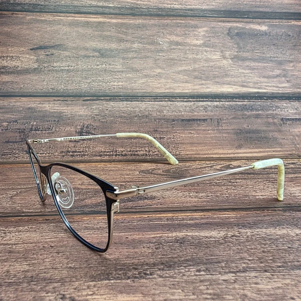Ted Baker London B239 NAV Eyeglasses Navy Gold Cat Eye Frames 51-16-135
